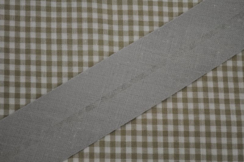 Schrägband gefalzt 30 mm hellgrau