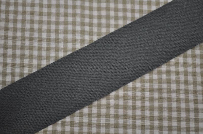 Schrägband gefalzt 30 mm dunkelgrau