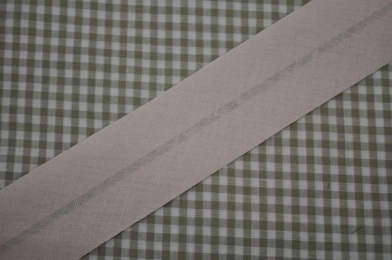 Schrägband gefalzt 30 mm hellrosa