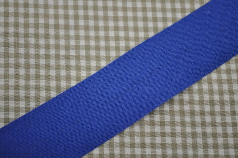 Schrägband gefalzt 30 mm royalblau