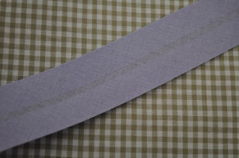 Schrägband gefalzt 30 mm flieder