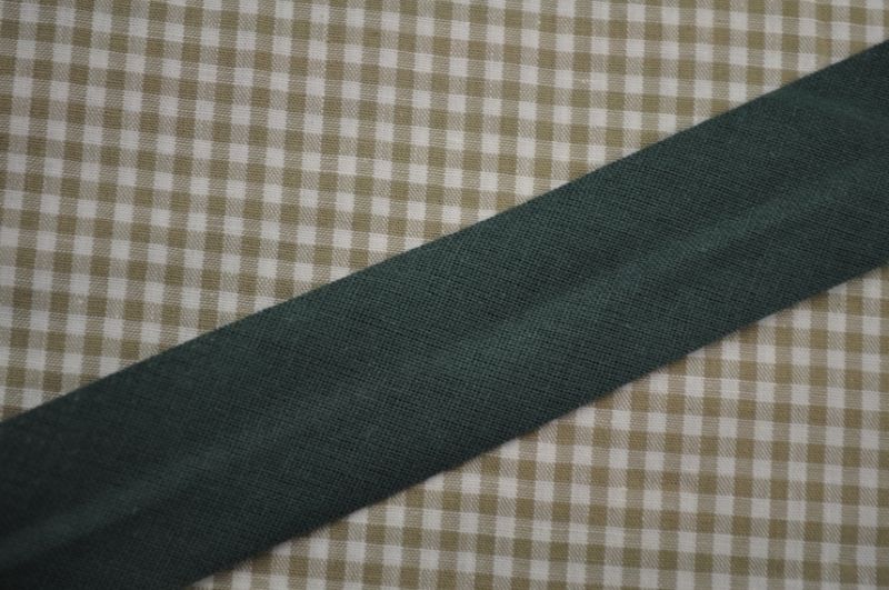 Schrägband gefalzt 30 mm tannengrün