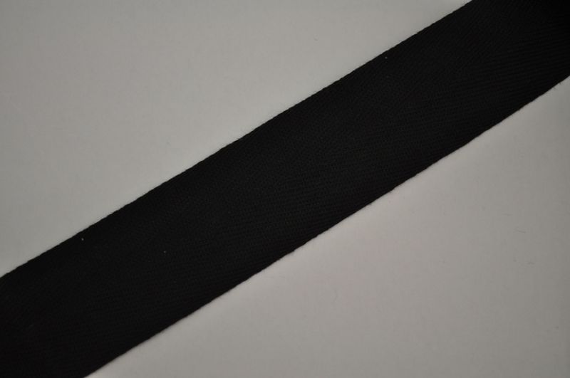 Köperband schwarz 10mm