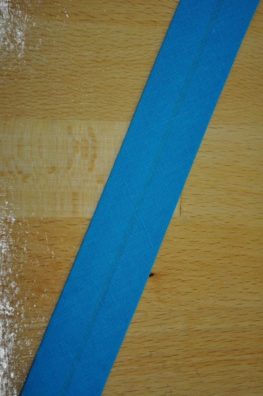 Schrägband gefalzt 30 mm Türkis