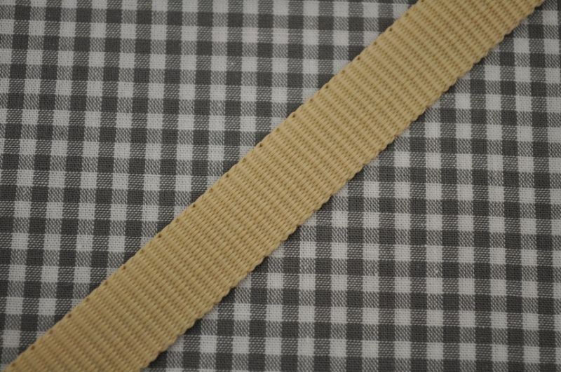 Gurtband 15 mm beige