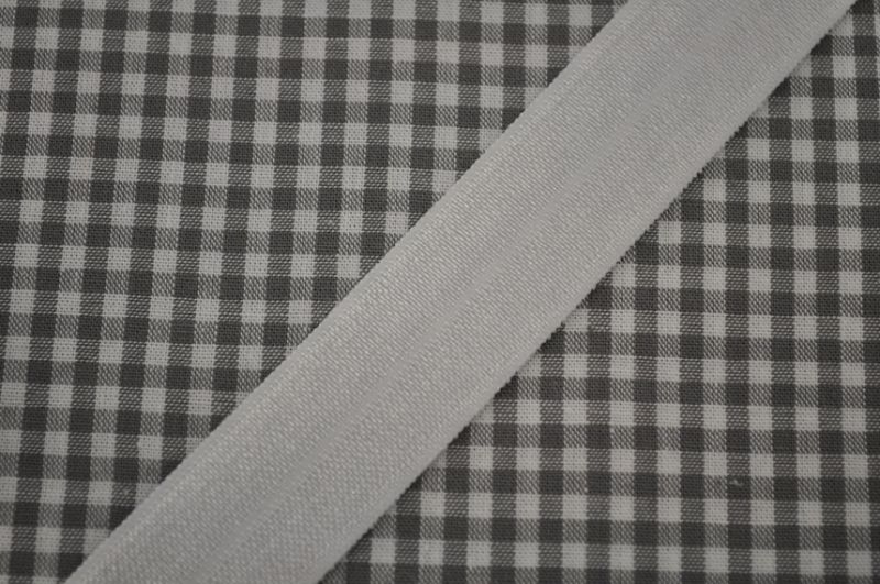 Elastisches Einfassband 20 mm weiß