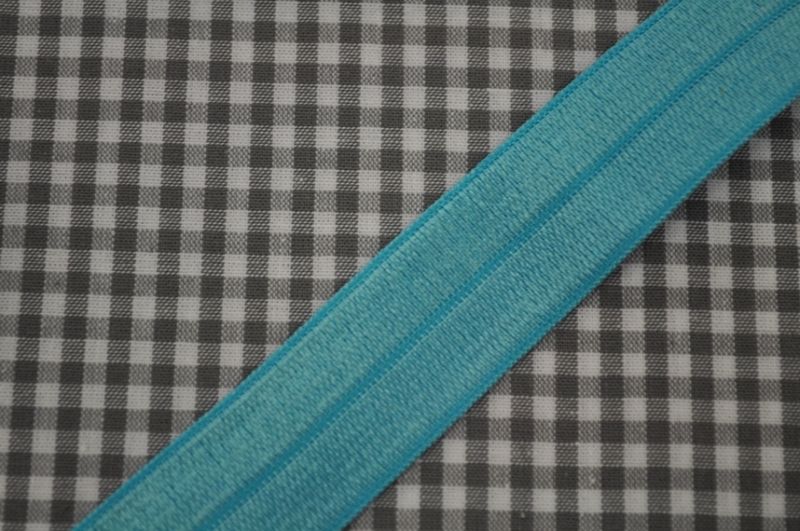Elastisches Einfassband 20 mm aqua
