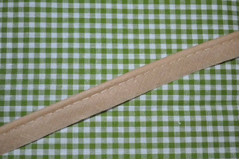 Paspelband baumwolle 12mm hellbraun