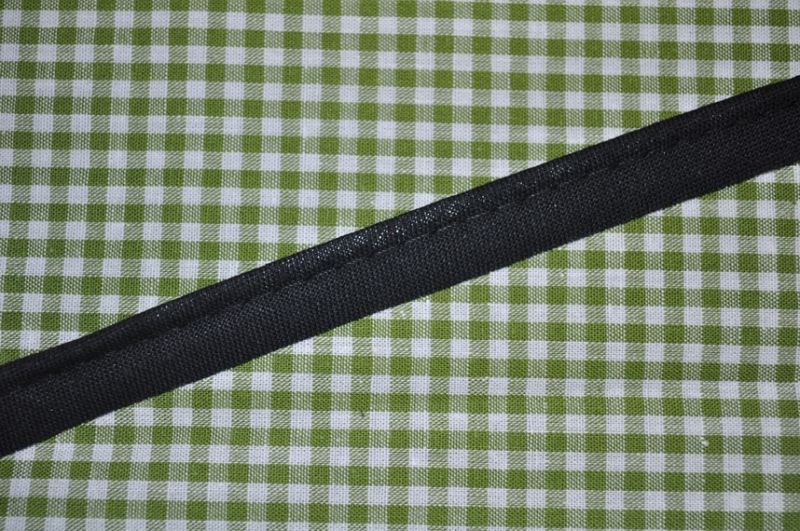 Paspelband baumwolle 12mm schwarz