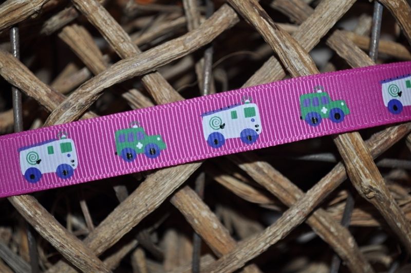 Ripsband autos pink