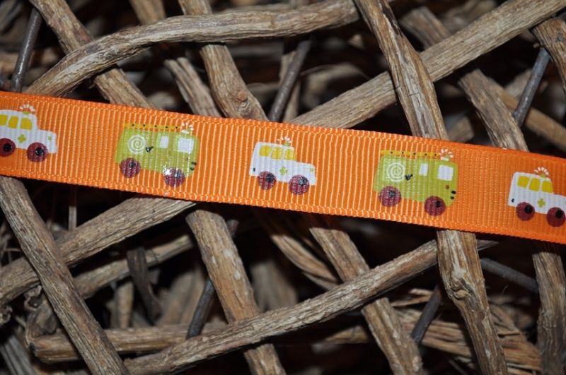 Ripsband autos orange