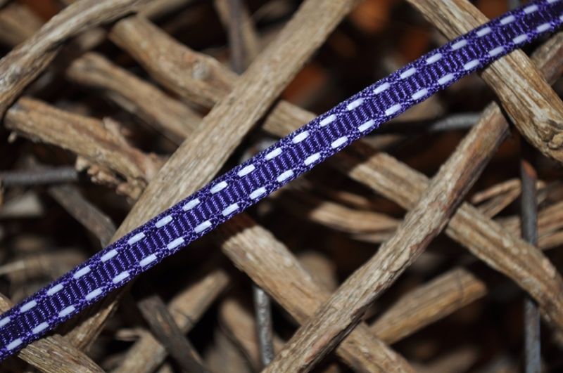 Ripsband mit dekoschnur lila
