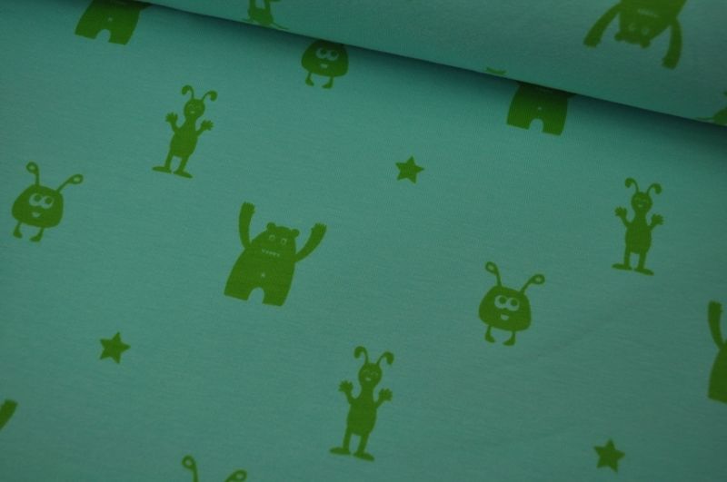 Farbenmix Jersey Best Friends türkis