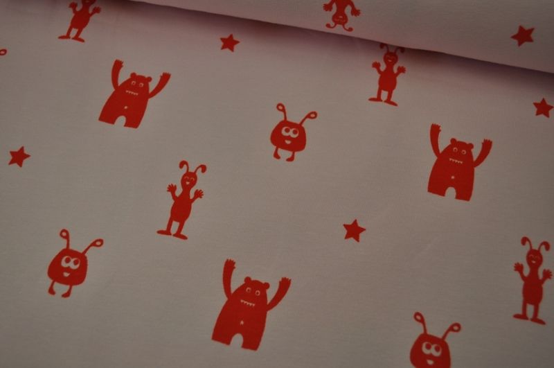 Farbenmix Jersey Best Friends rosa