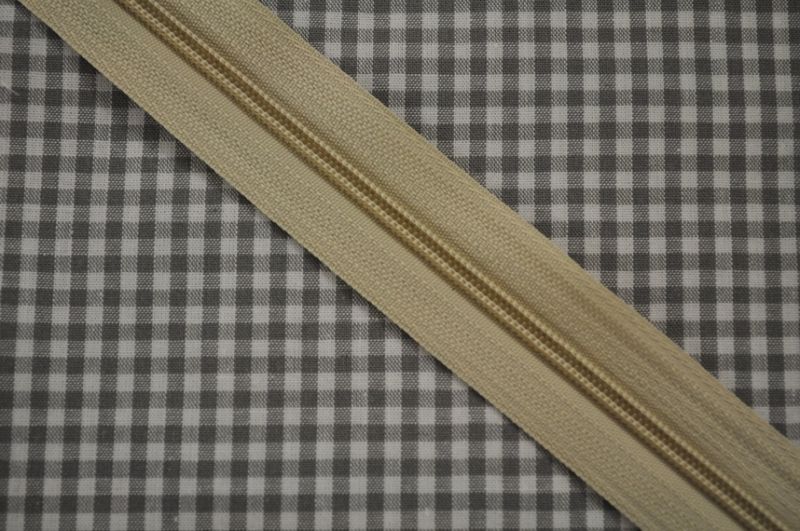 Endlosreißverschluss 3 mm Sand