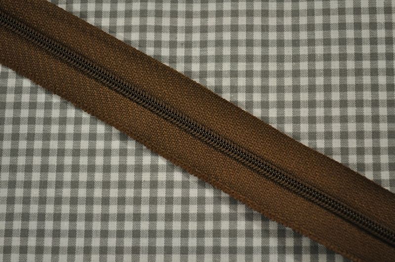 Endlosreißverschluss 3 mm braun