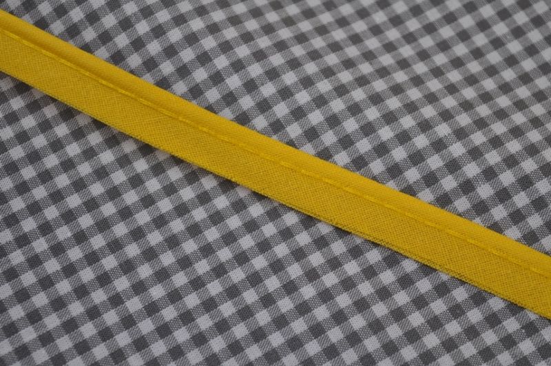 Paspelband baumwolle 12mm gelb