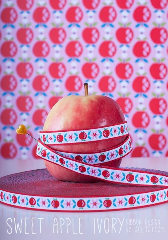 Webband Farbenmix Sweet Apple Ivory