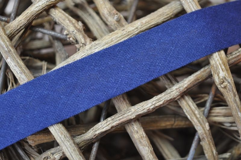 Schrägband gefalzt 20 mm marine