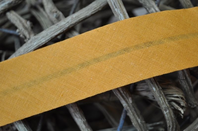 Schrägband gefalzt 30 mm orange