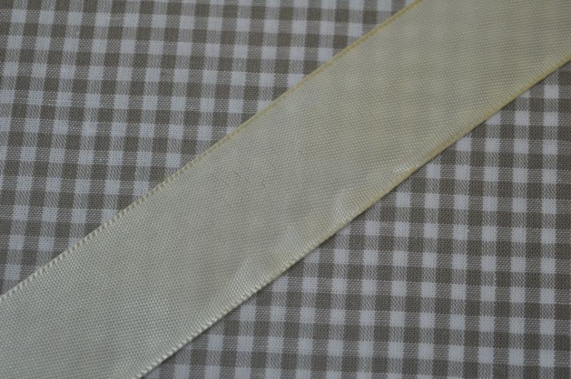 Satinband 25 mm creme
