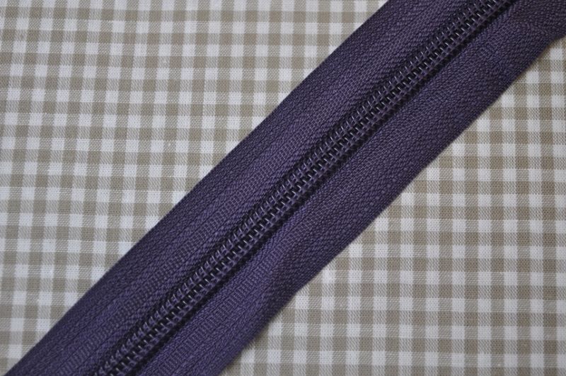 Endlosreißverschluss 5 mm aubergine