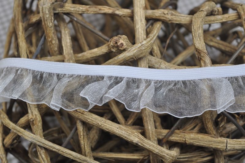 [440620.006] Rüschengummi 25mm weiß