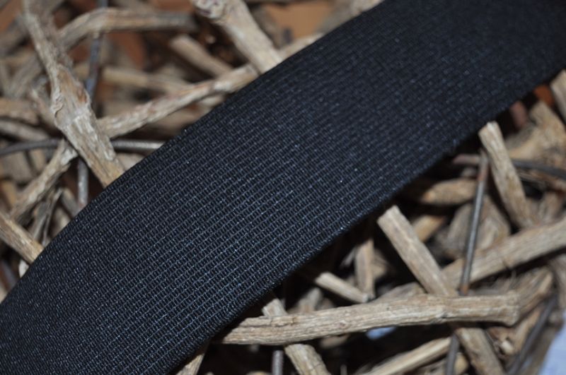 Gummiband 40 mm schwarz