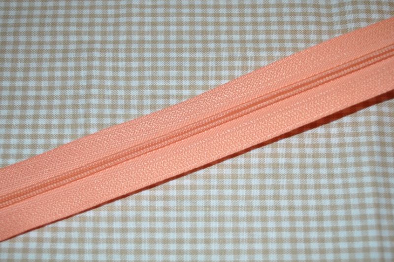 Endlosreißverschluss 3 mm lachs