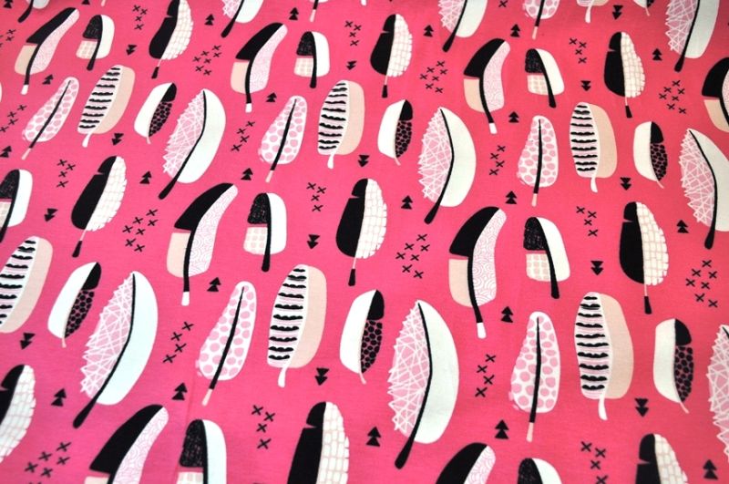 Jersey Little Darling Feder Pink/altrosa