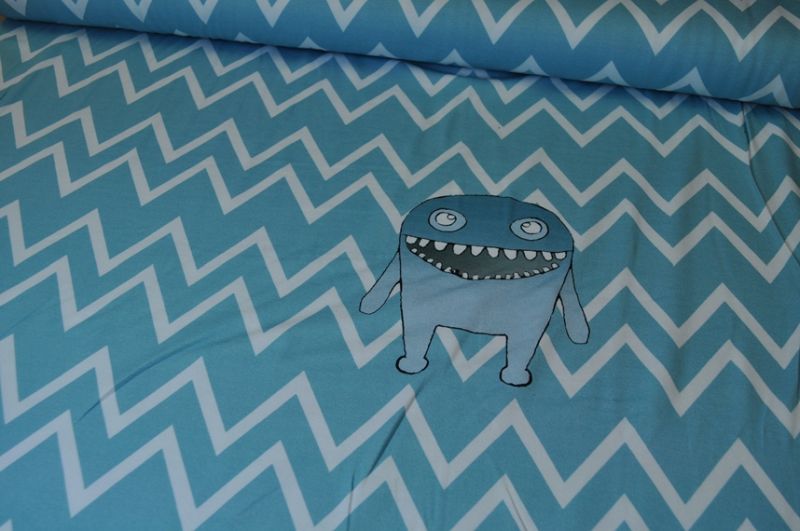 Jersey Monster Zick Zack Groß