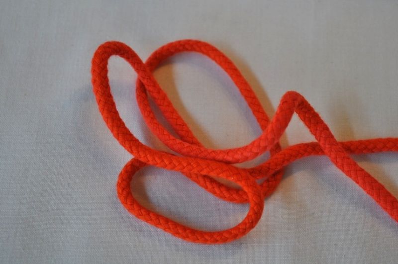 Baumwoll Kordel 6mm orange