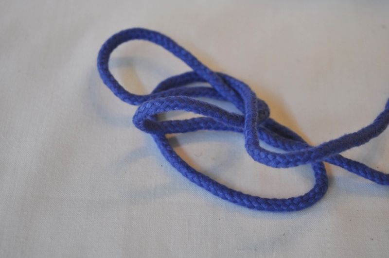 Baumwoll Kordel 6mm mittel blau