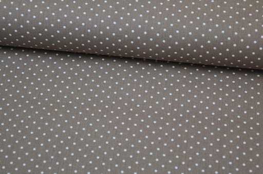[4948.019] Baumwolle Small Dots by Poppy hellbraun