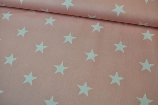 [4954.021] Baumwolle Stars by Poppy hellrosa