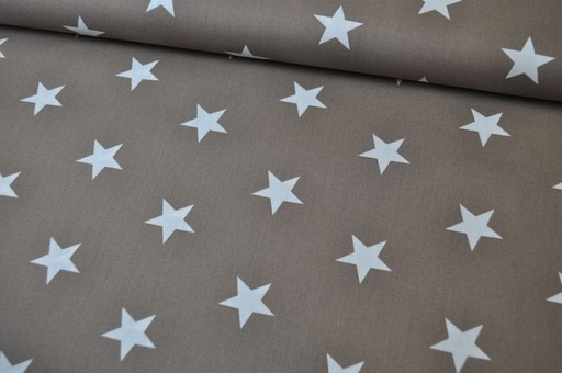 [4954.019] Baumwolle Stars by Poppy hellbraun