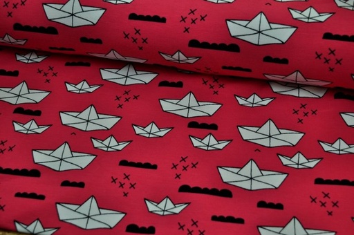 Jersey Little Darling Grafik Boote pink