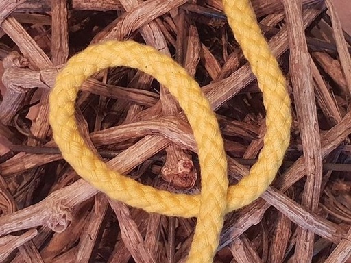 Baumwoll Kordel 8mm gelb