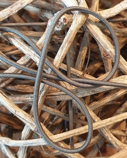 Gummikordel rund 3 mm oliv