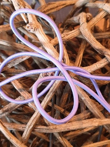 Gummikordel rund 3 mm flieder