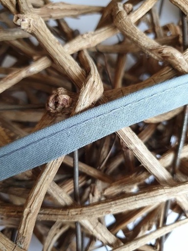 Paspelband baumwolle 12mm grau