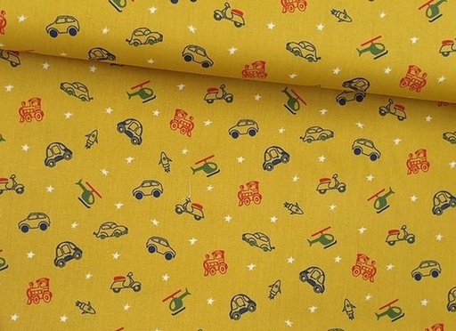 Baumwolle A Trip to the Stars senf