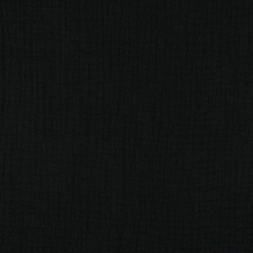 [9959.001] Double Gauze (Musselin) uni schwarz