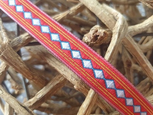 Webband Raute rot