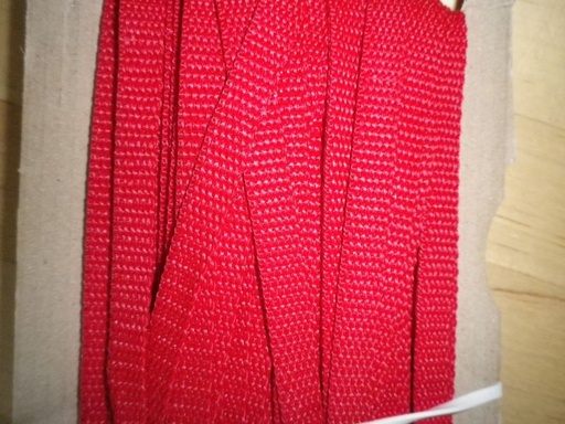 Gurtband 10 mm Rot