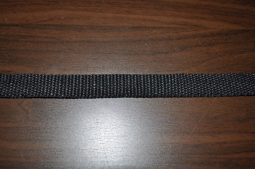 Gurtband 15 mm Schwarz