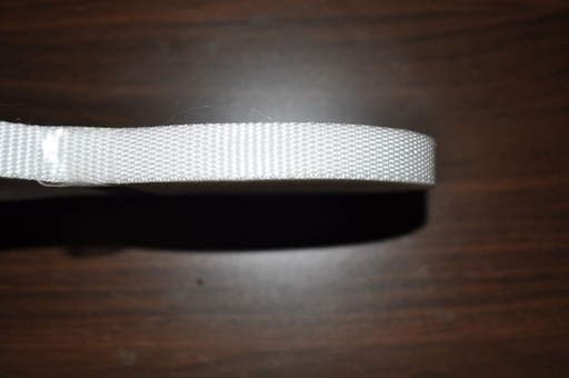 Gurtband 15 mm Weiß