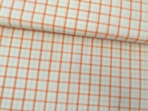 Baumwolle Karo Orangetöne