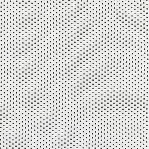 [4962.101] Baumwolle Mini Stars by Poppy weiß/schwarz