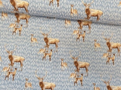 Canvas Deer Family by Poppy Hellblau